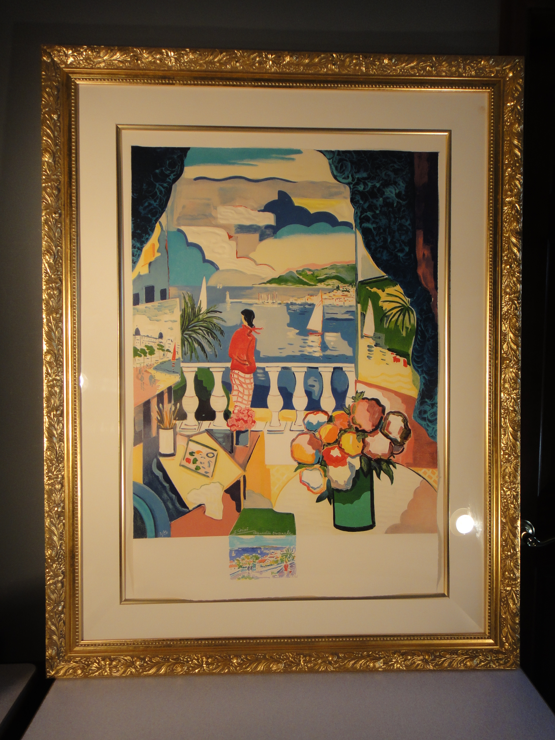 "Femme au Balcon" by  Jean-Claude Picot 