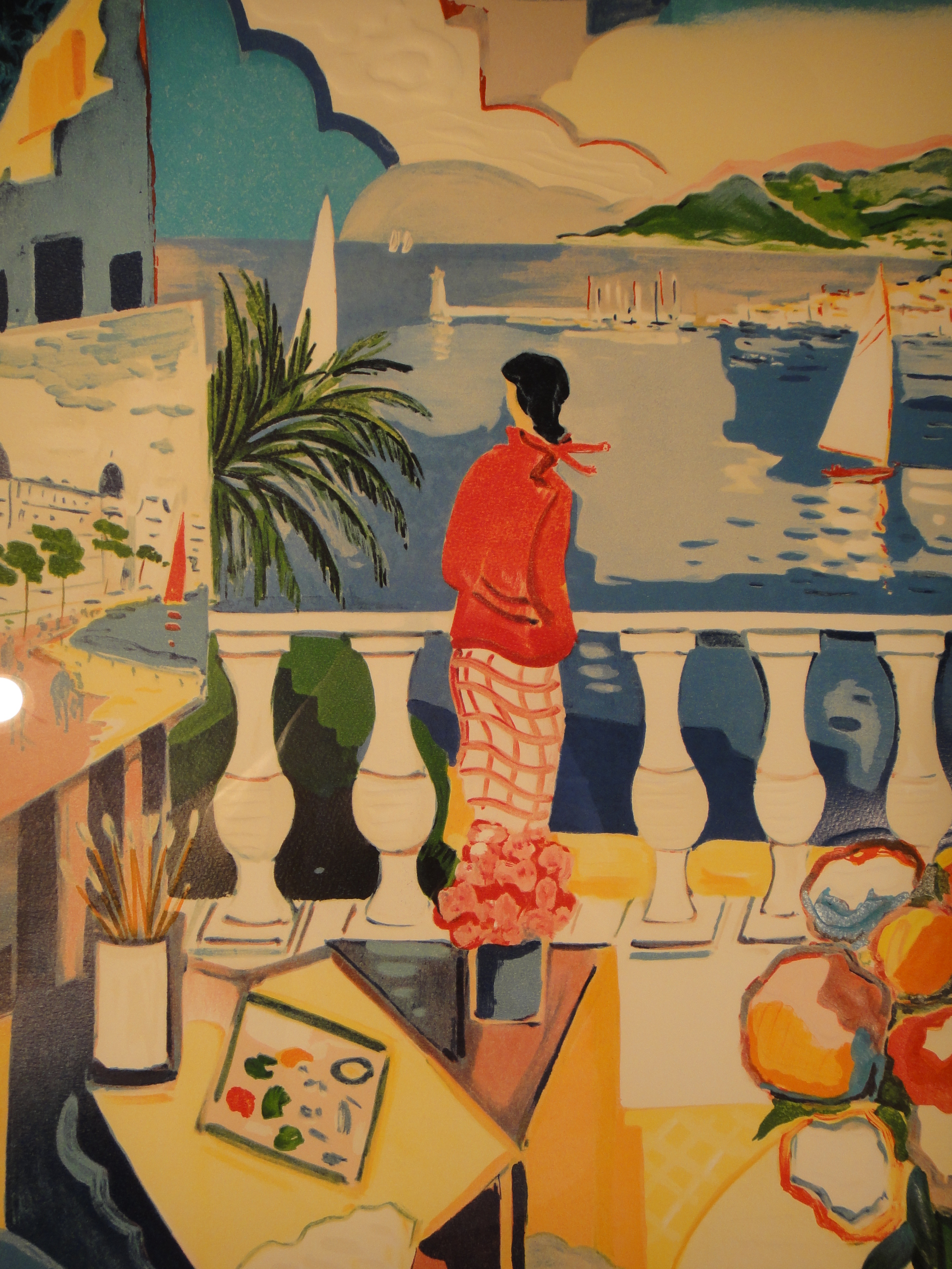 "Femme au Balcon" by  Jean-Claude Picot 