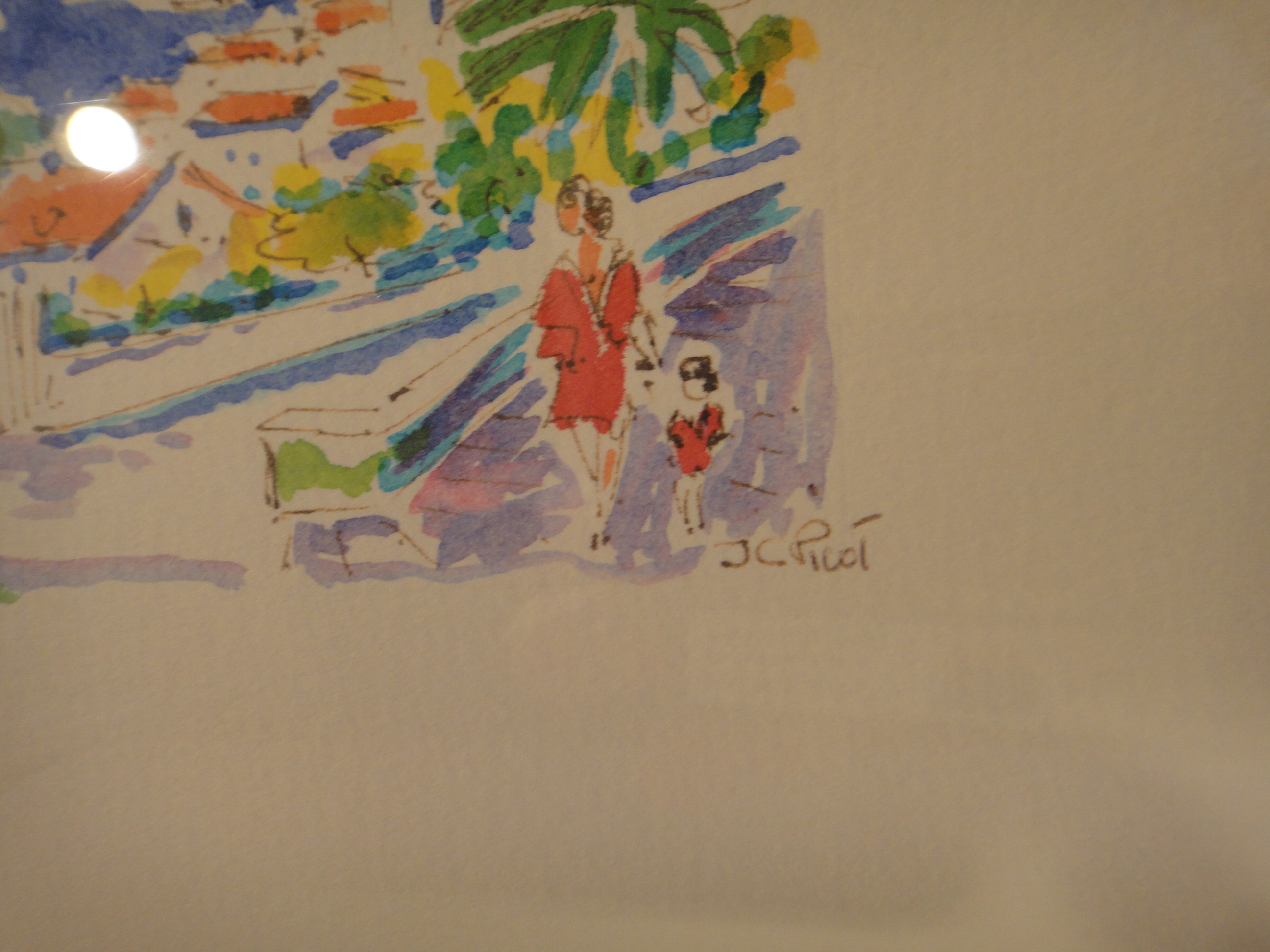 "Femme au Balcon" by  Jean-Claude Picot 