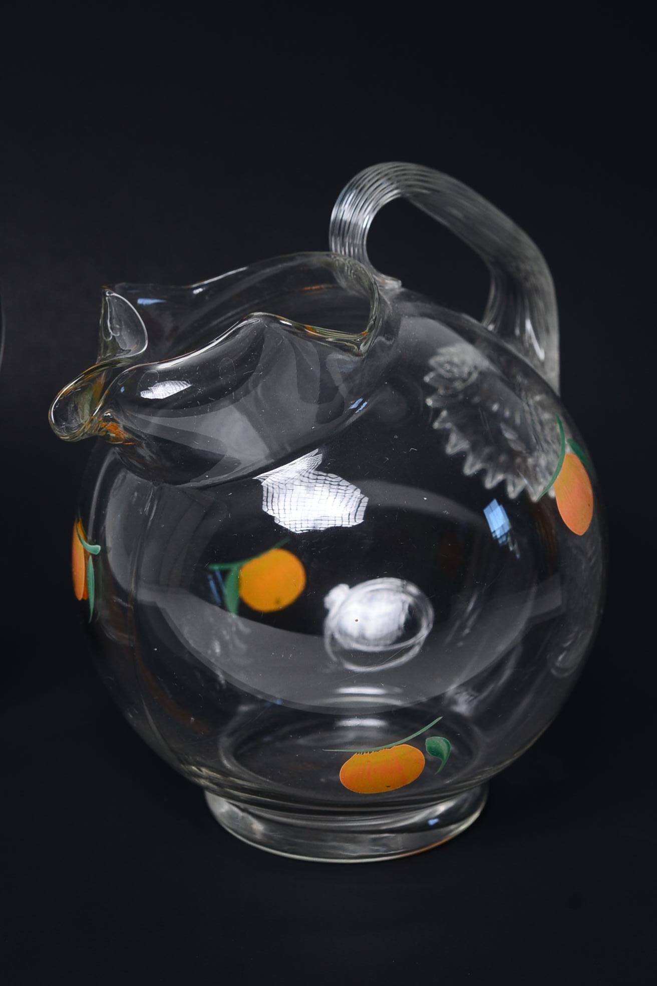 Three Vintage Glass Pitchers