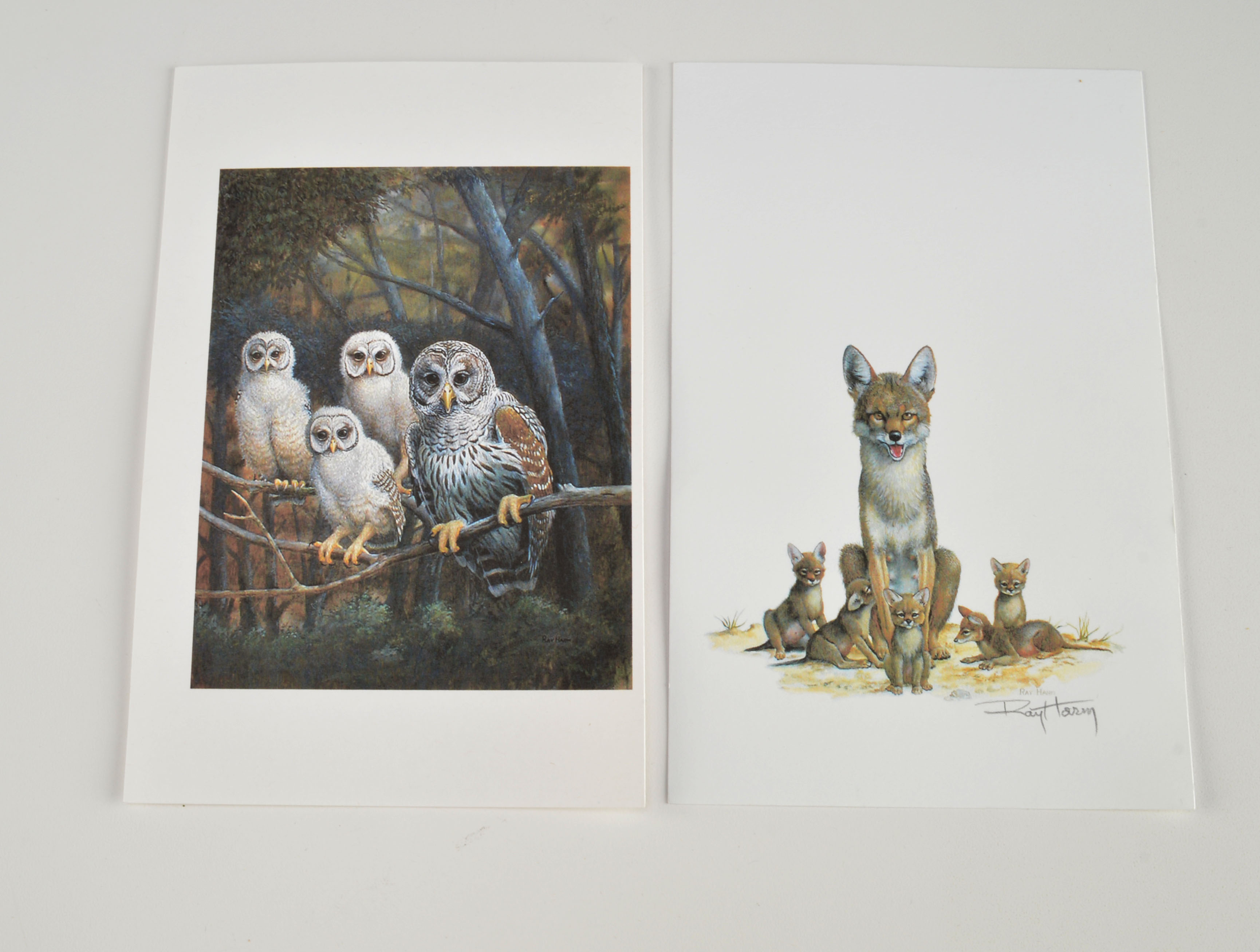 Ray Harm Wildlife Prints, Three Pencil Signed 