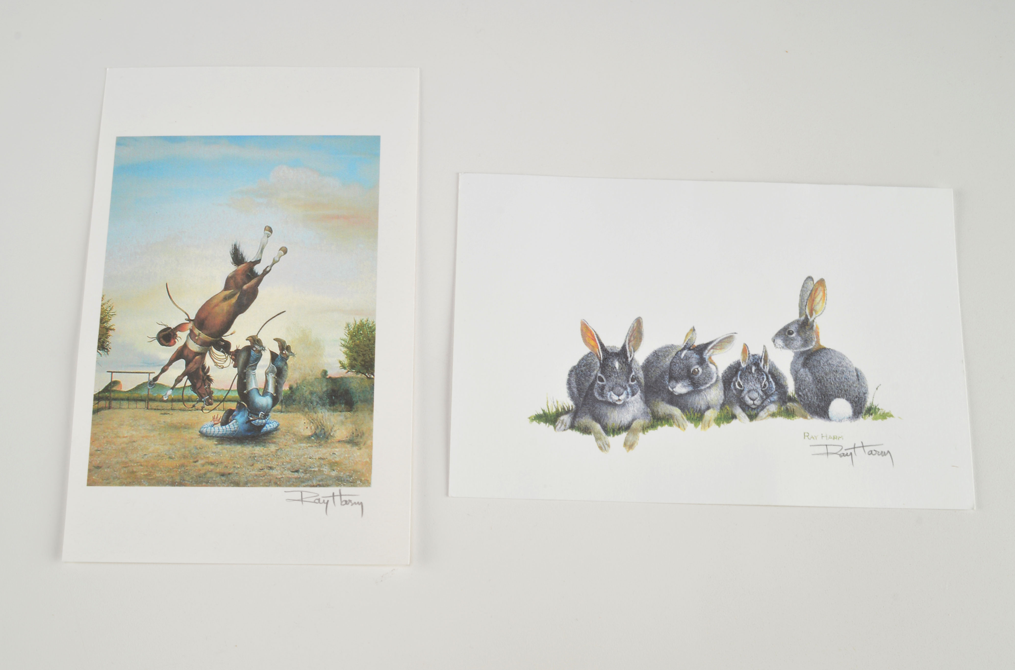 Ray Harm Wildlife Prints, Three Pencil Signed 
