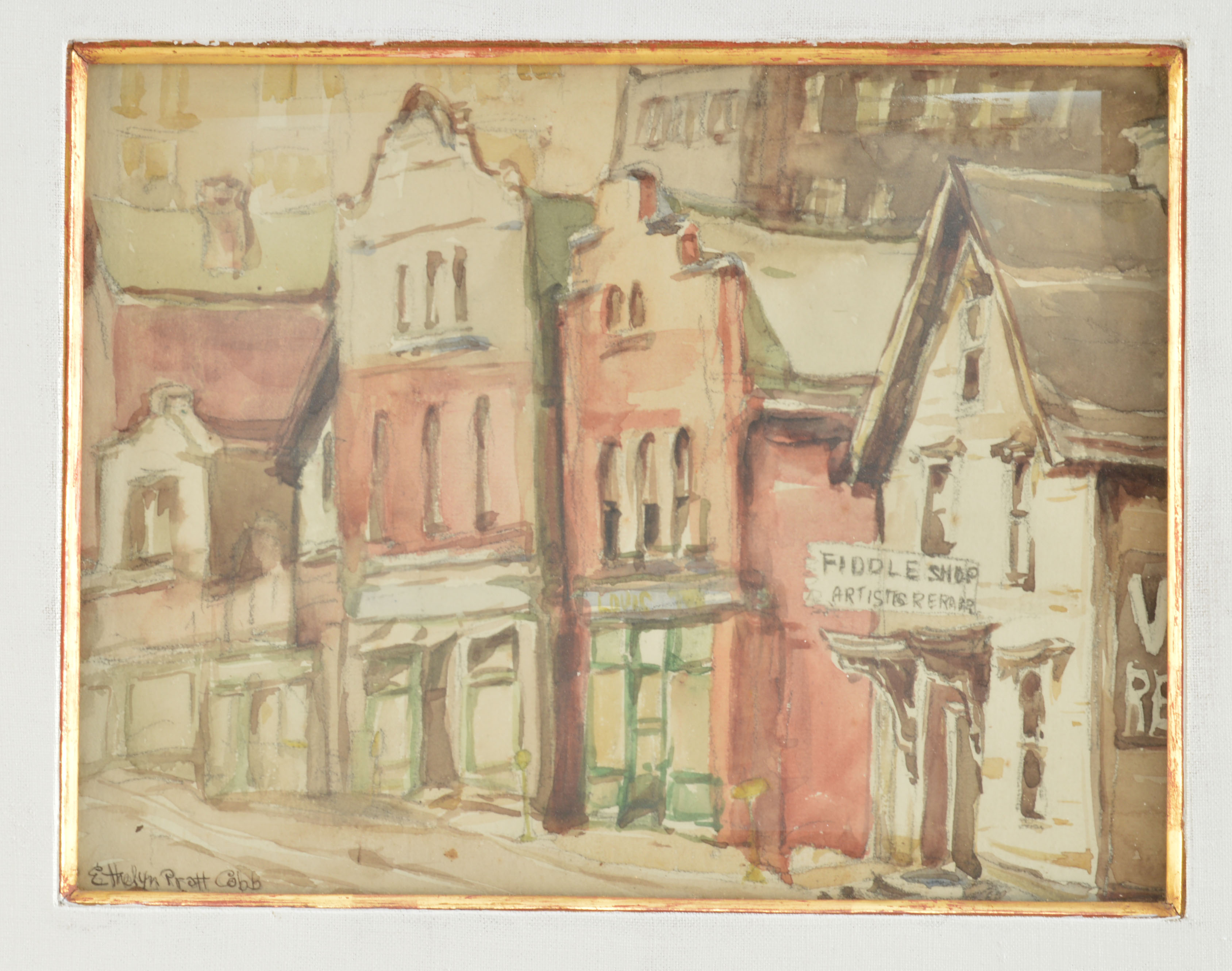 Original Watercolor By Listed Artist Ethelyn Pratt Cobb