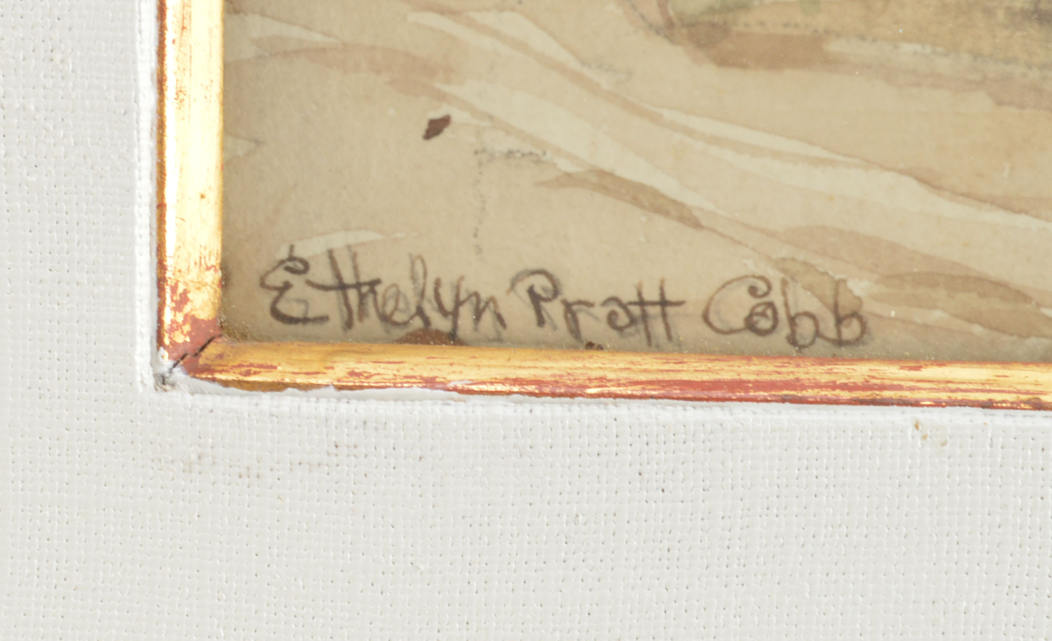 Original Watercolor By Listed Artist Ethelyn Pratt Cobb