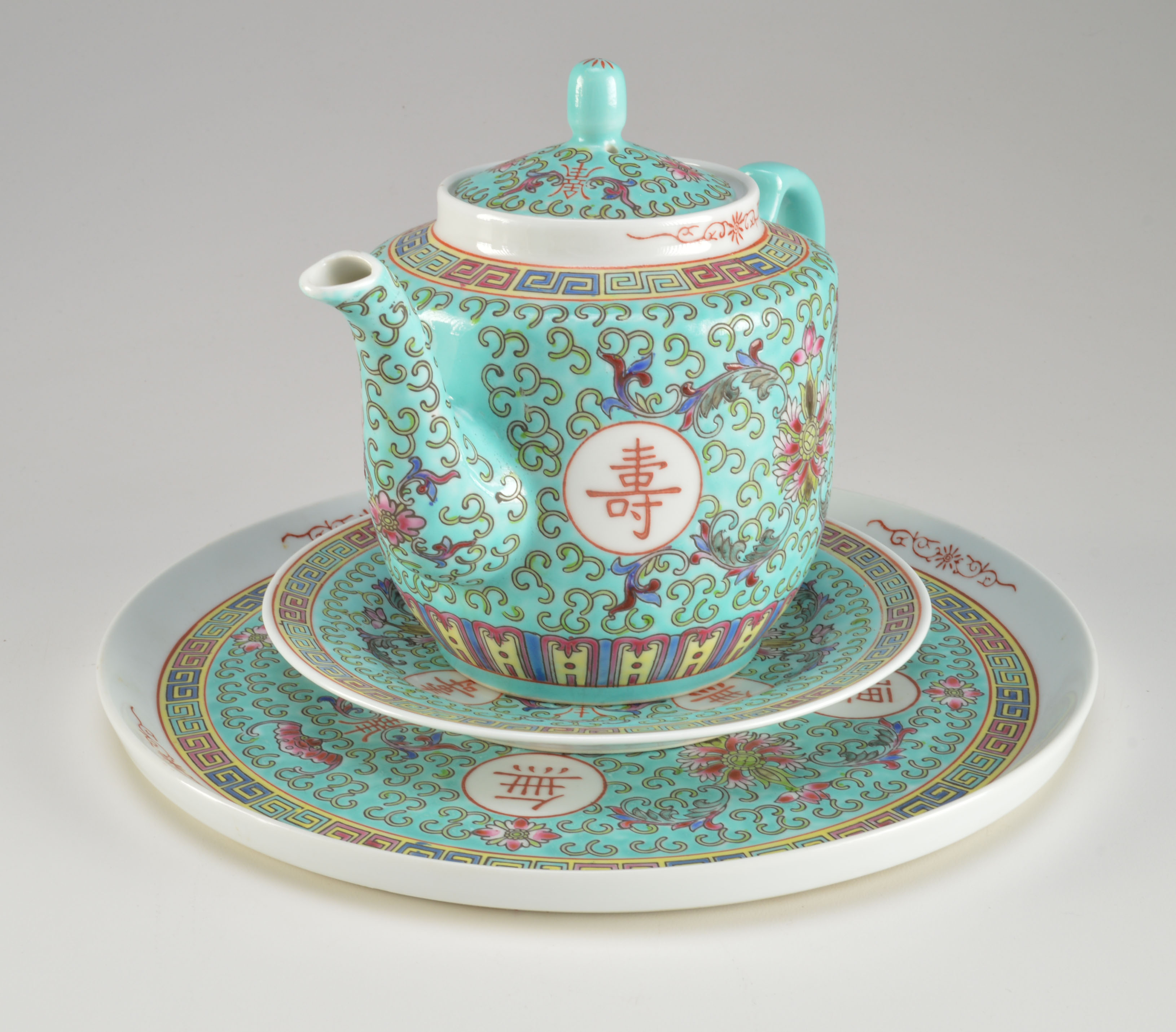 Hand Painted Chinese Porcelain Tea Set 