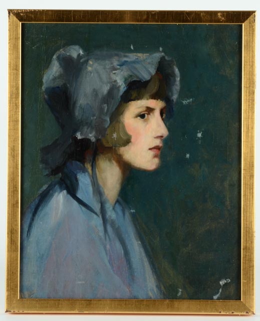 Original Paul Chidlaw Oil on Canvas Portrait