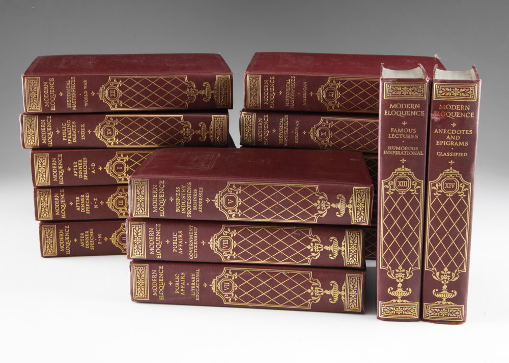 15 Hardcover Volumes of "Modern ELoquence"