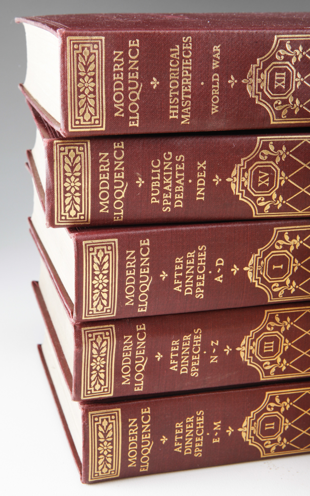 15 Hardcover Volumes of "Modern ELoquence"