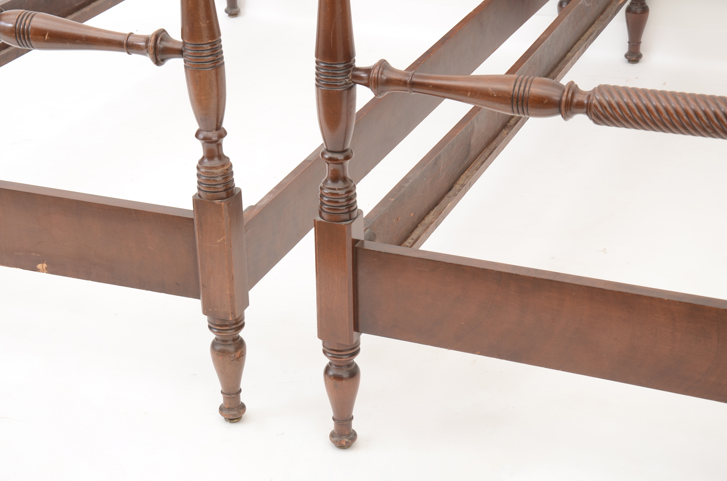 Pair of Mahogany Twin Beds