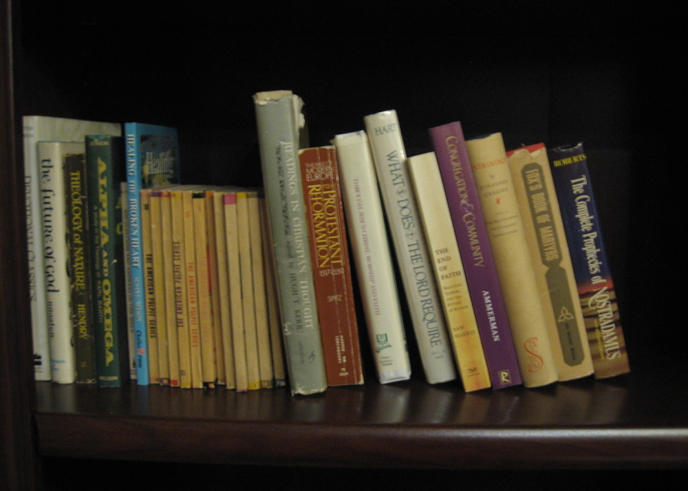 Collection of Books with Religious Themes with Nostradamus Volume