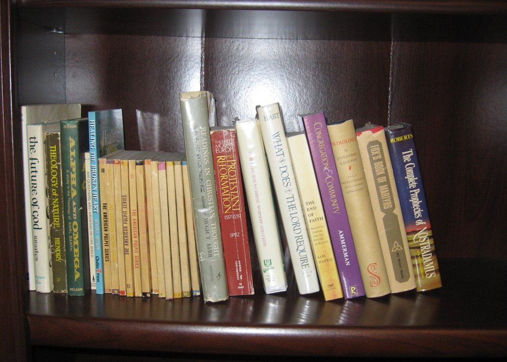 Collection of Books with Religious Themes with Nostradamus Volume