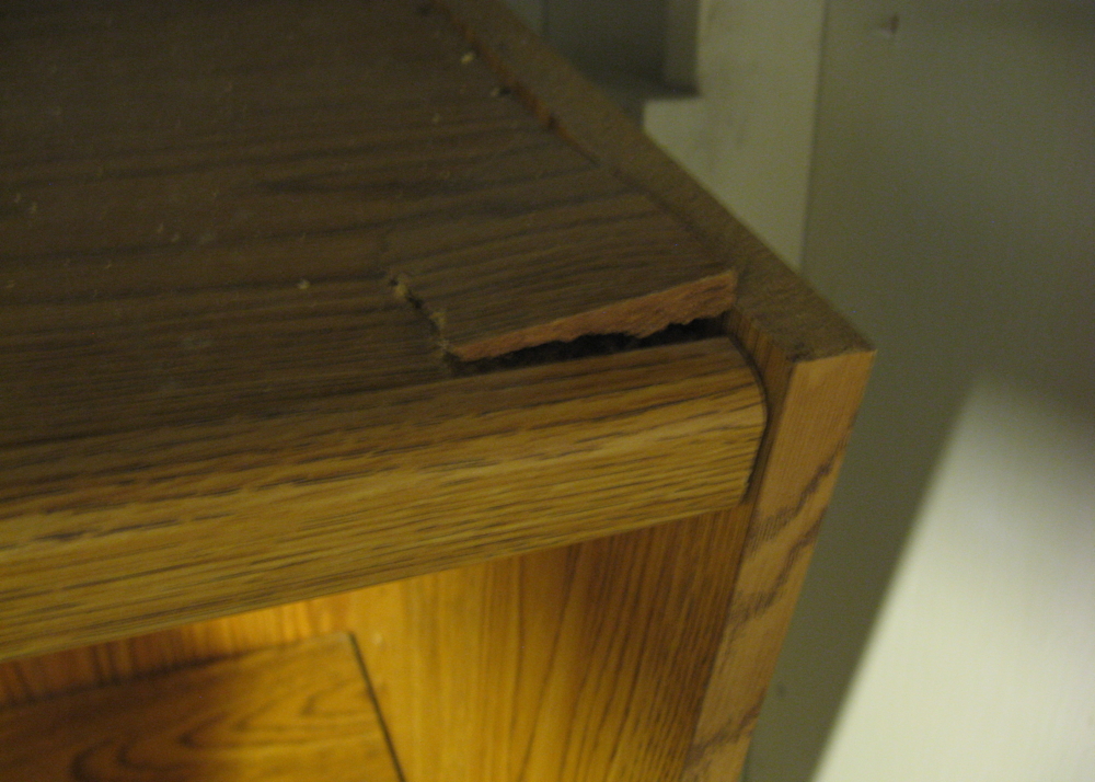 Set of Three Tall Wood Laminate Bookcases