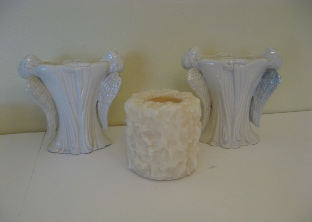 Set of Six Mercury Glass Votive Candle Holders