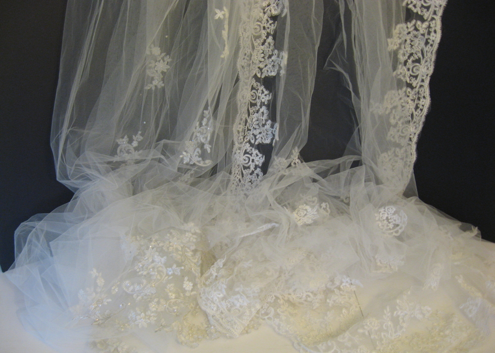 Pair of Cathedral-Length Wedding Veils