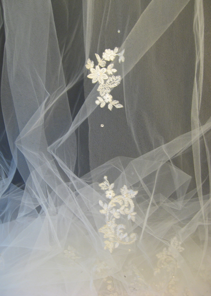 Pair of Cathedral-Length Wedding Veils