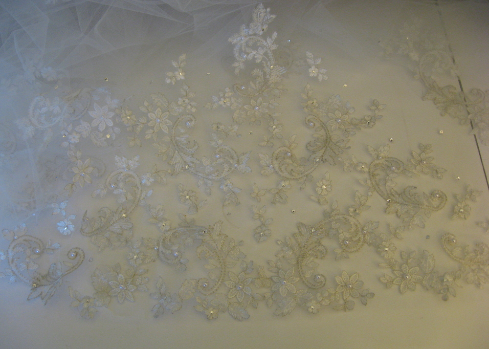 Pair of Cathedral-Length Wedding Veils