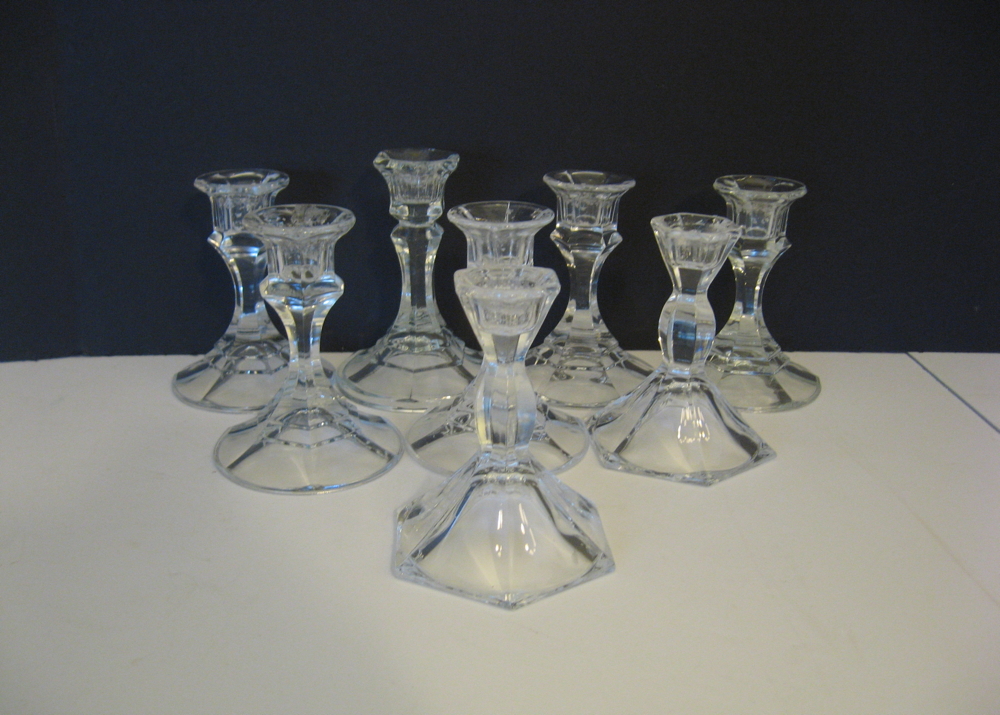 Set of Crystal Candlesticks