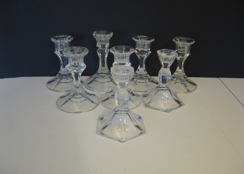 Set of Crystal Candlesticks