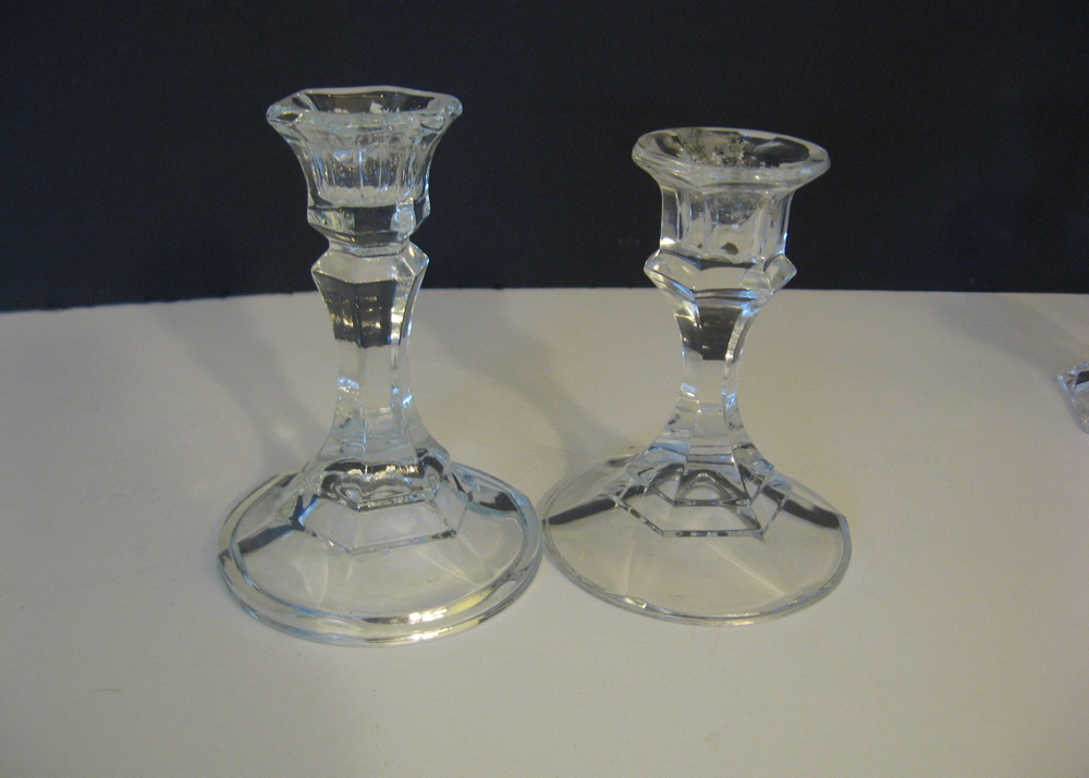 Set of Crystal Candlesticks