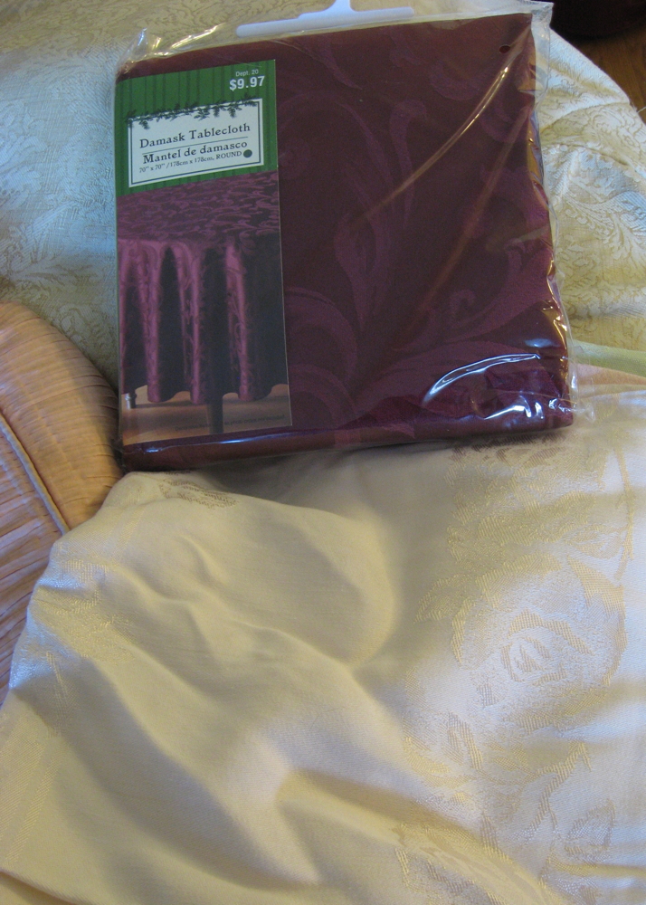 Assortment of Lace and Damask Home Accessories