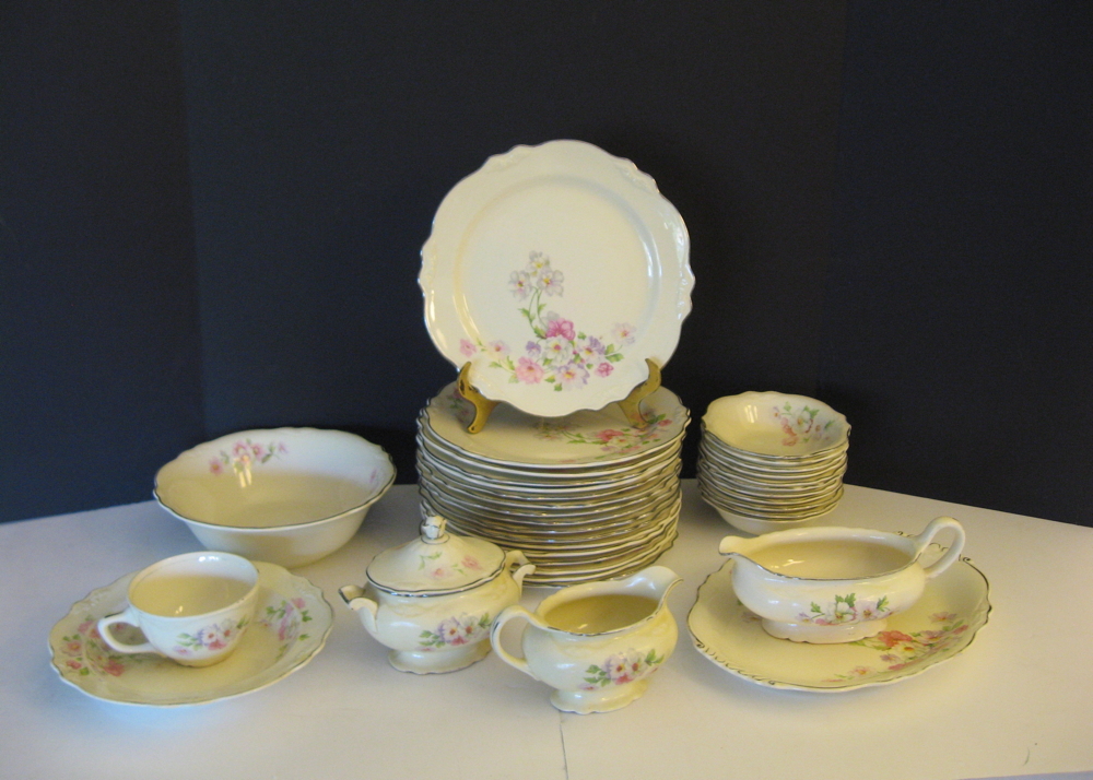 Set of Homer Laughlin Virginia Rose China