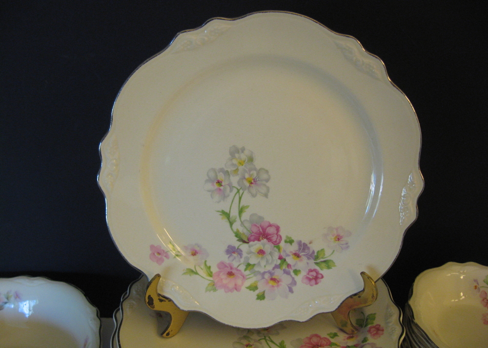 Set of Homer Laughlin Virginia Rose China