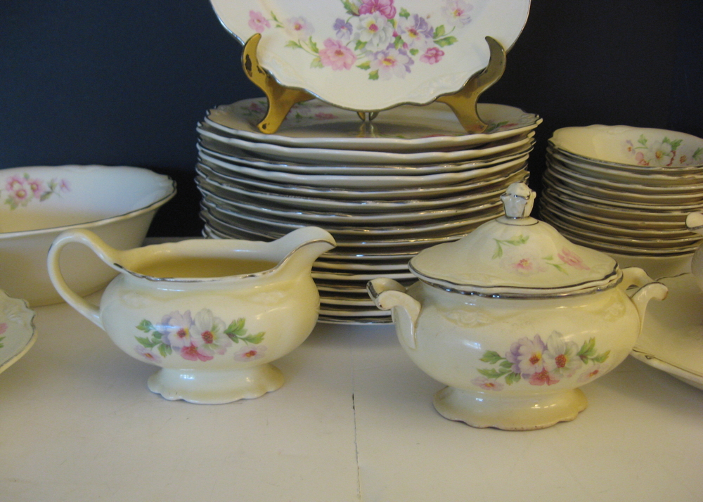 Set of Homer Laughlin Virginia Rose China