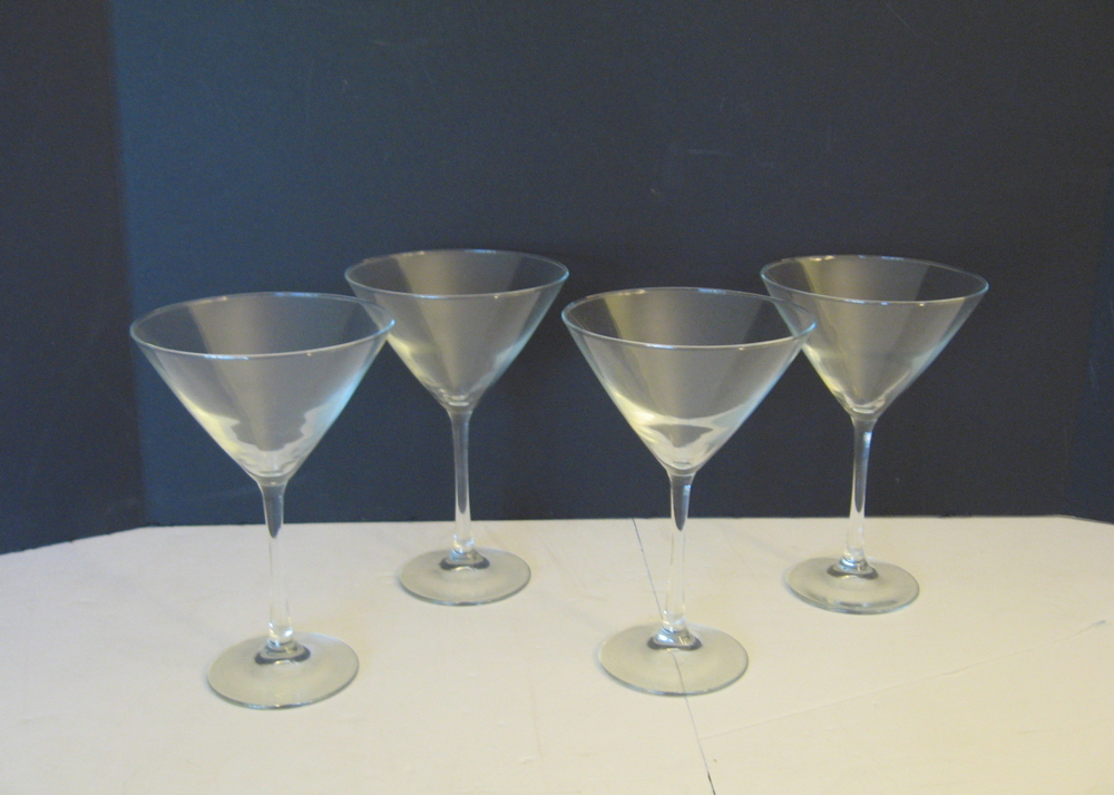 Set of Four Martini Glasses