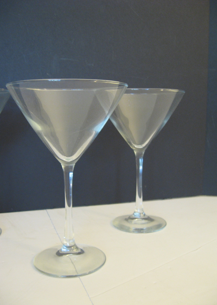 Set of Four Martini Glasses
