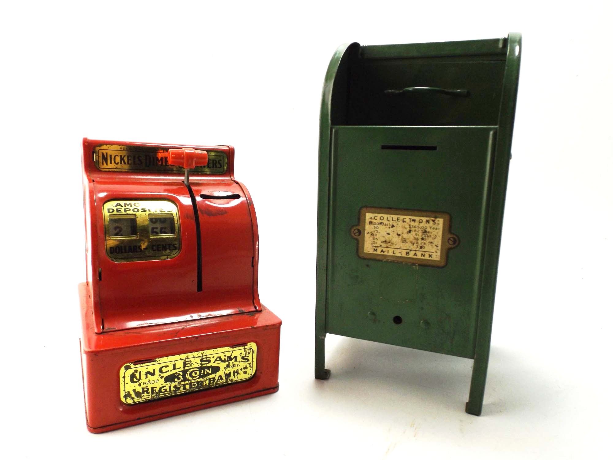 Vintage Uncle Sam's Bank and Mailbox Bank