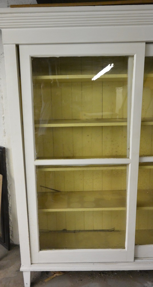 Large Wood and Glass Display Cabinet