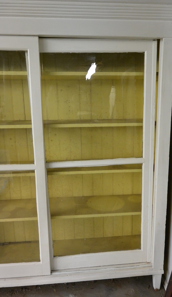 Large Wood and Glass Display Cabinet