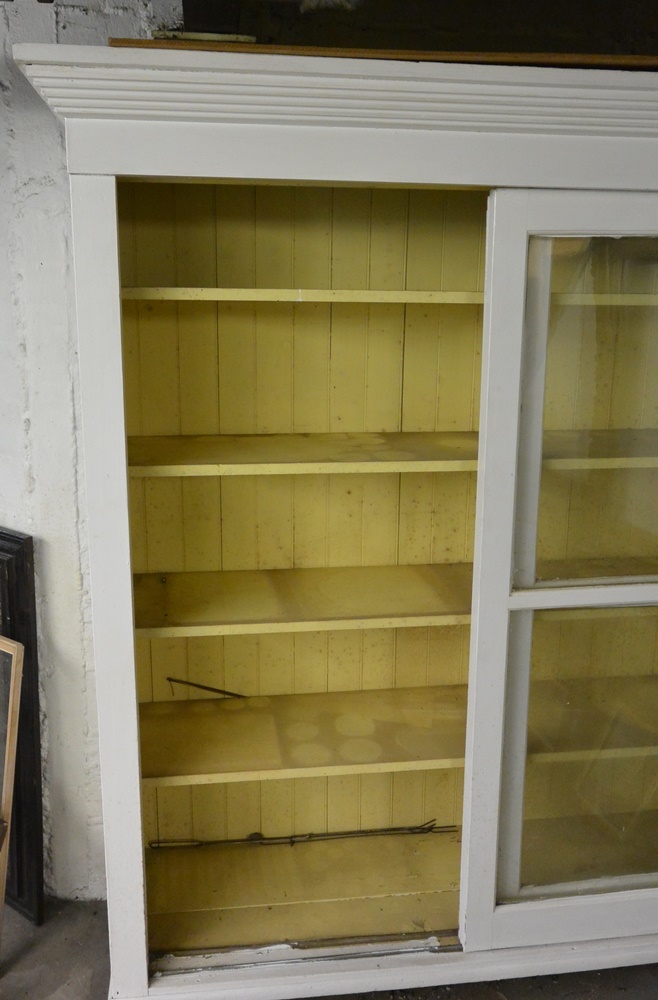 Large Wood and Glass Display Cabinet