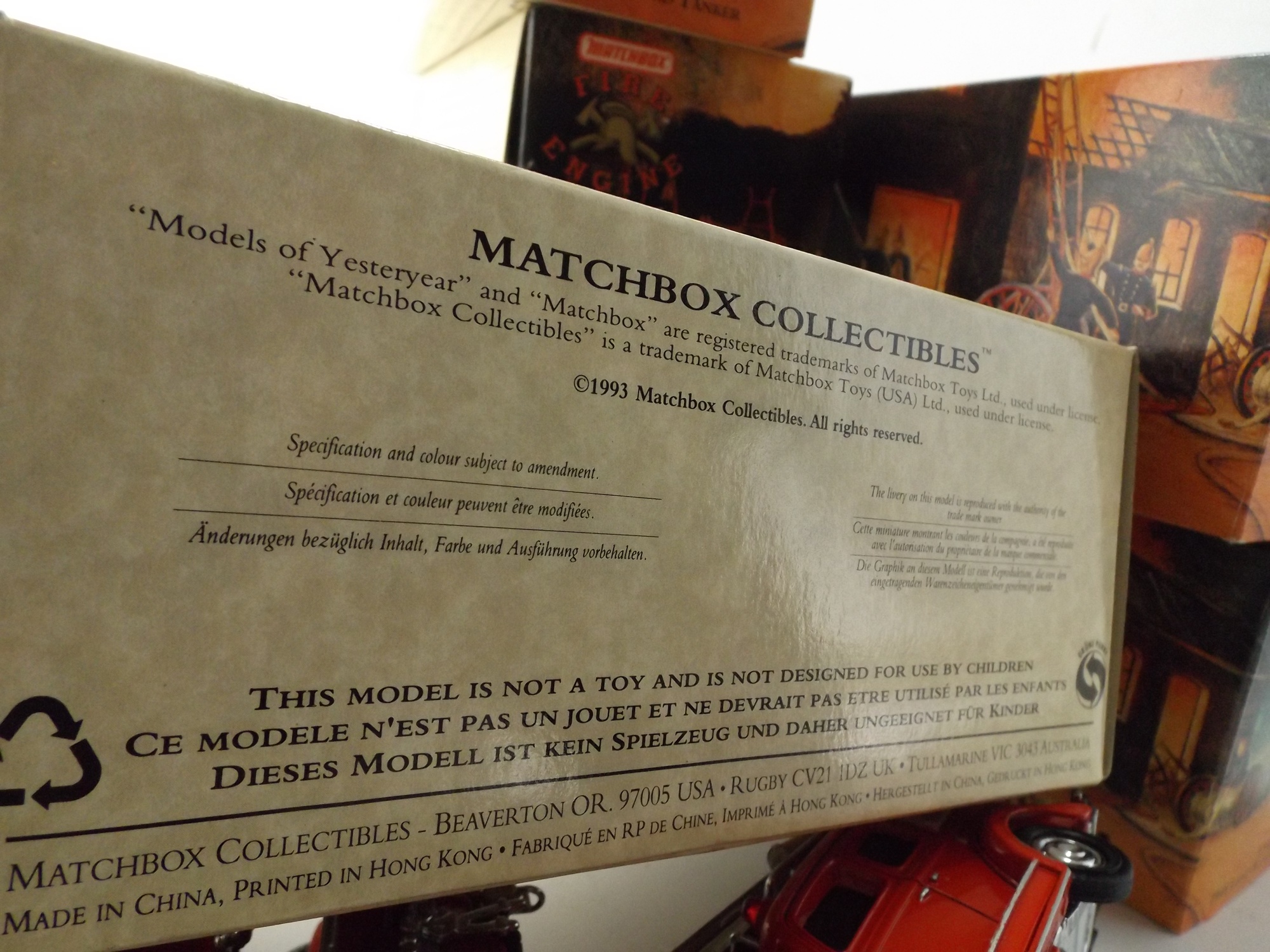 Matchbox Fire Engine Series Models of Yesteryear