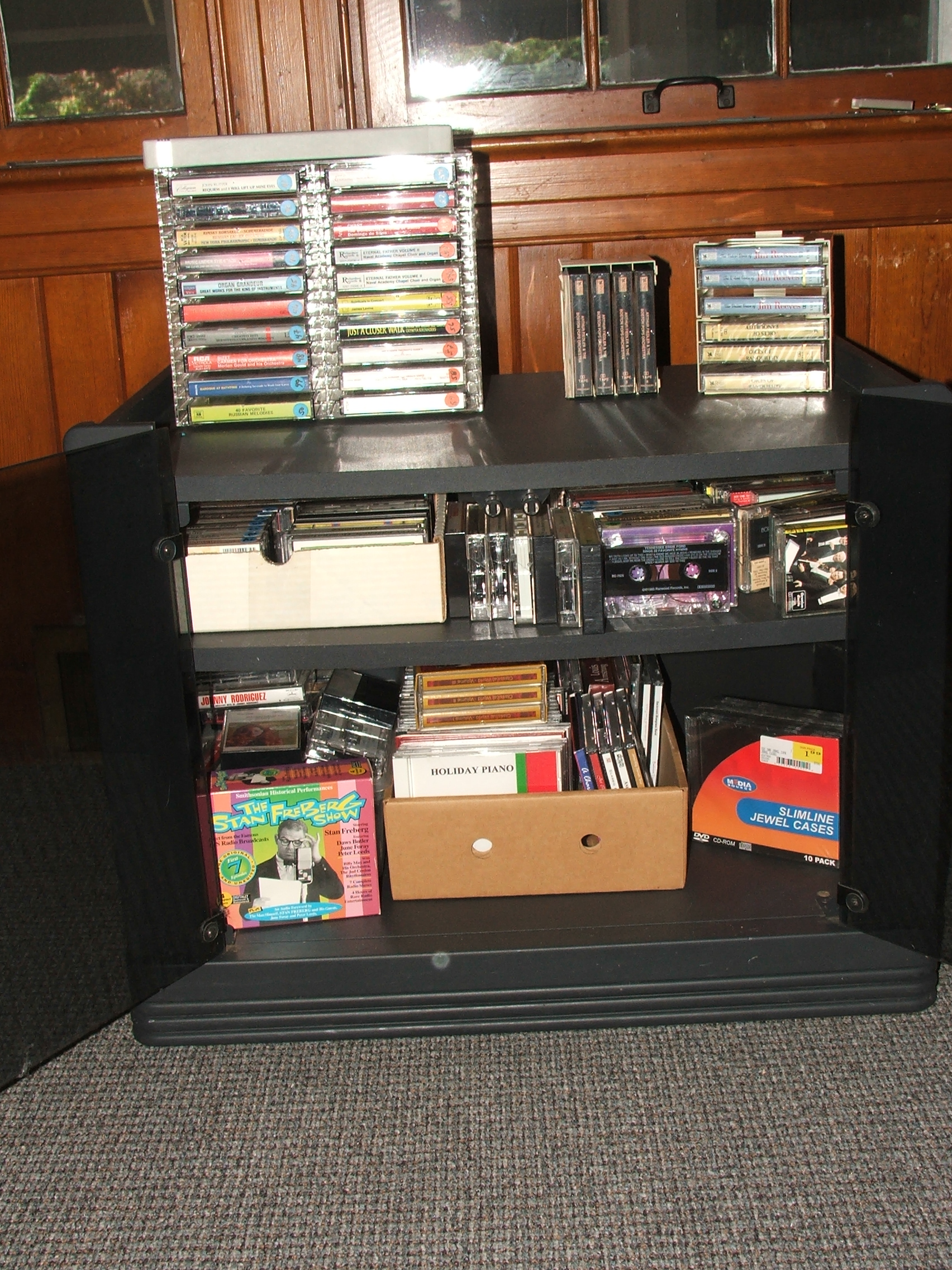 Black Cabinet full of Music