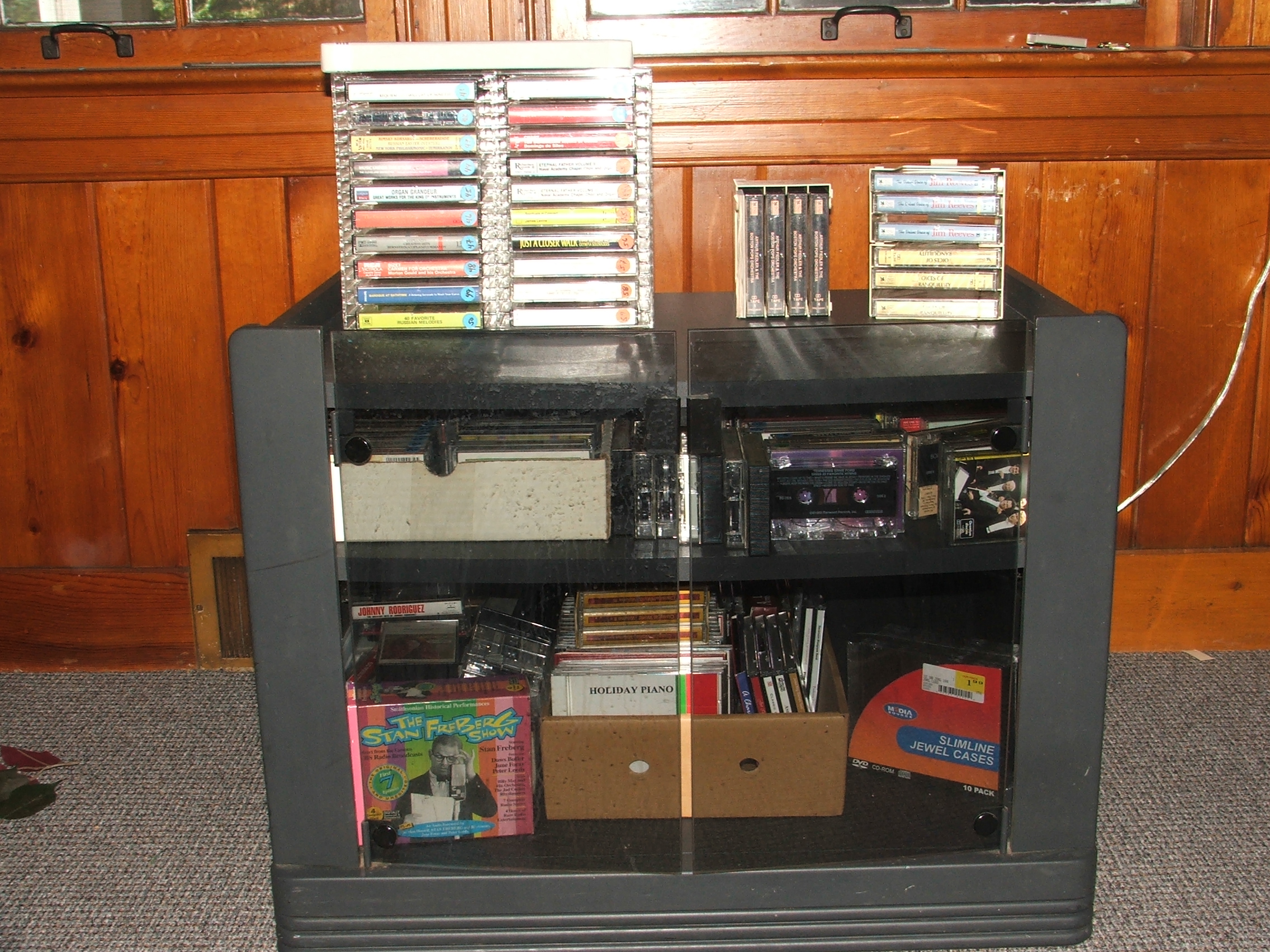 Black Cabinet full of Music