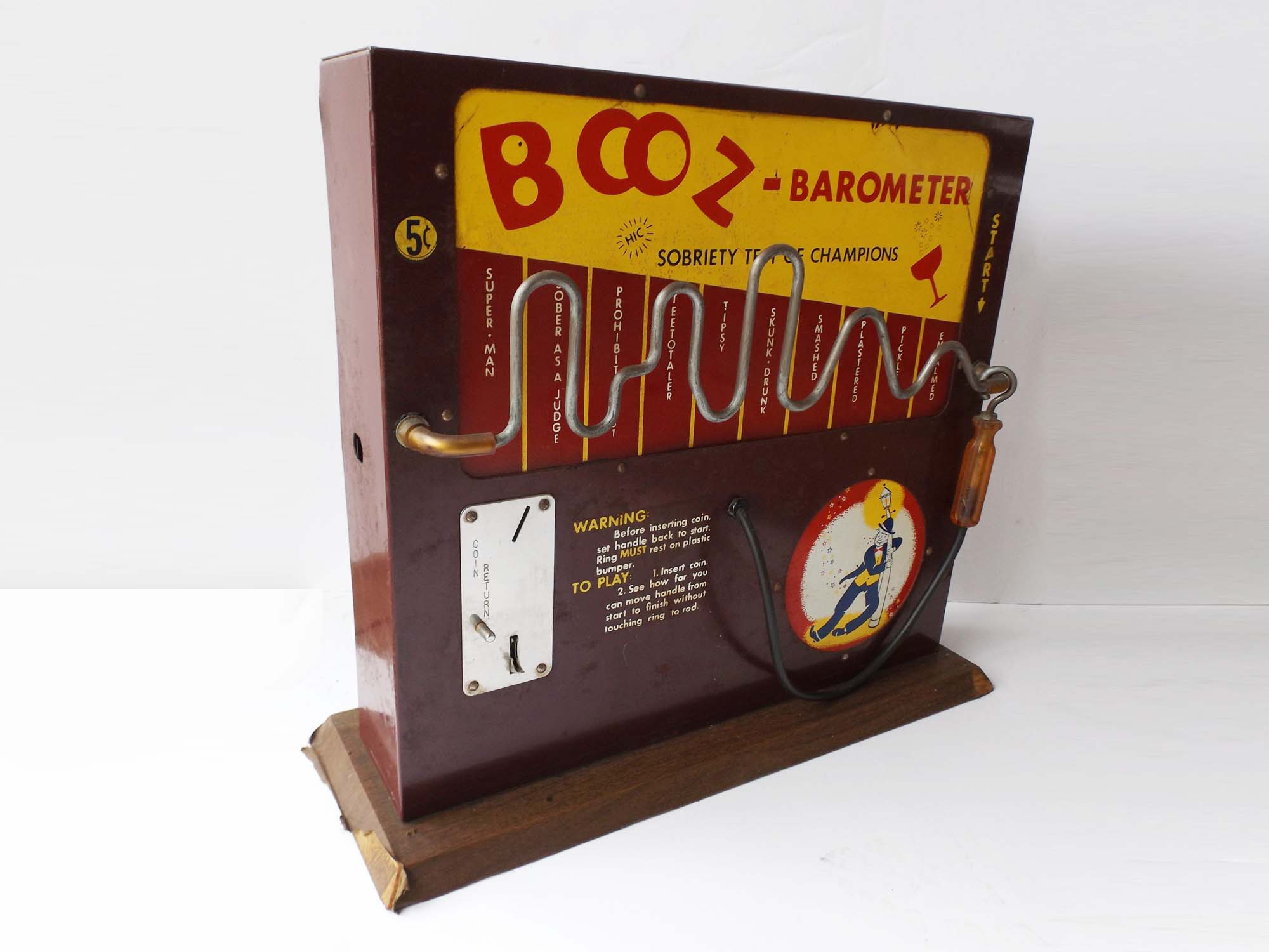 Retro Booz Barometer--Sobriety Test