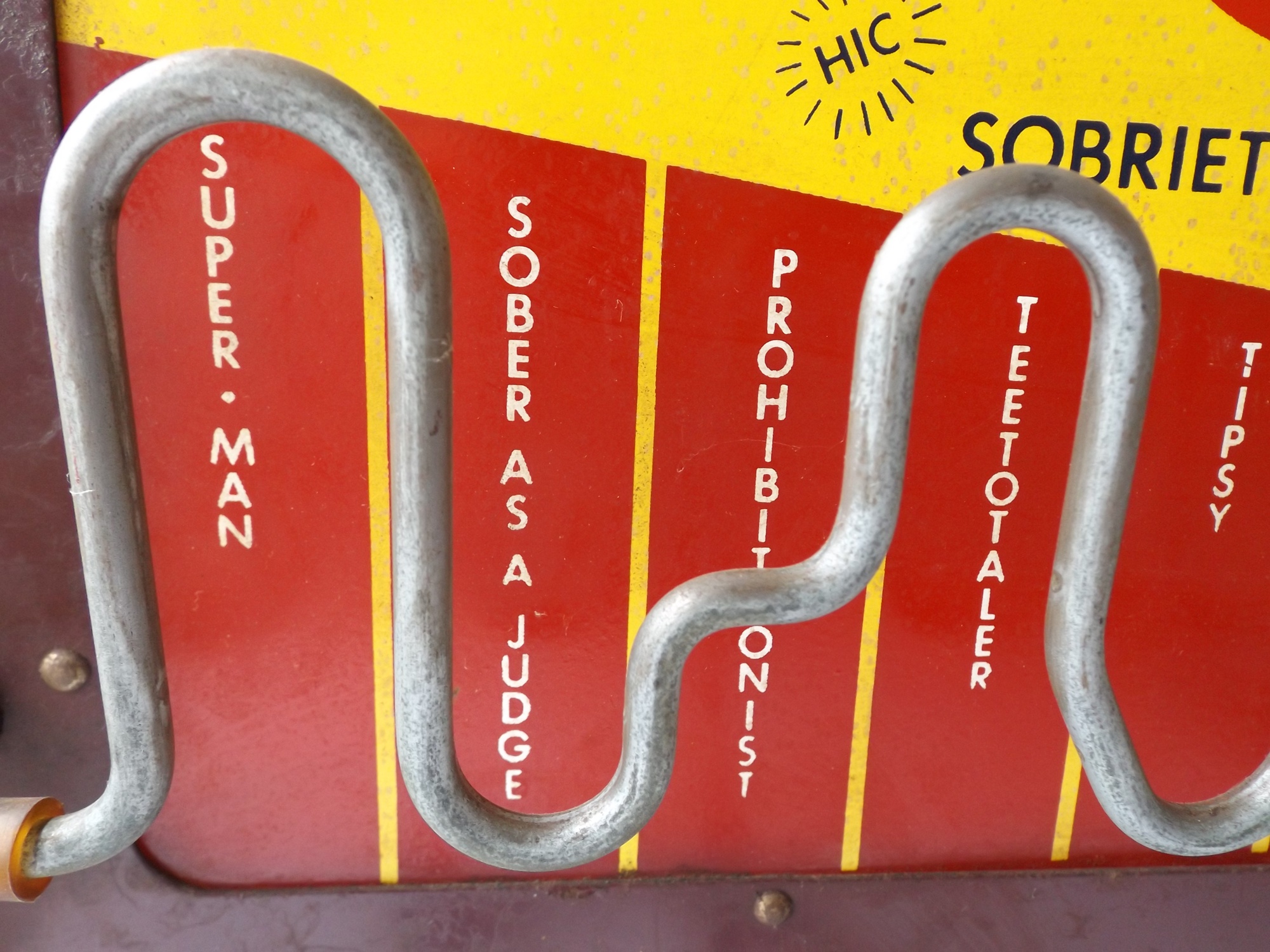 Retro Booz Barometer--Sobriety Test