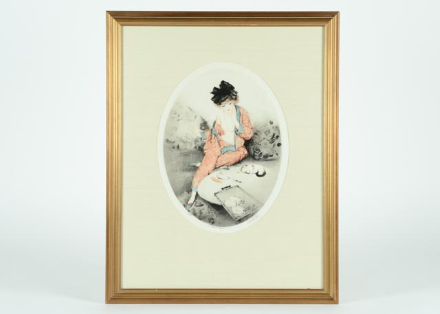 Paul Emile Felix Original Signed Dry-Point Etching  