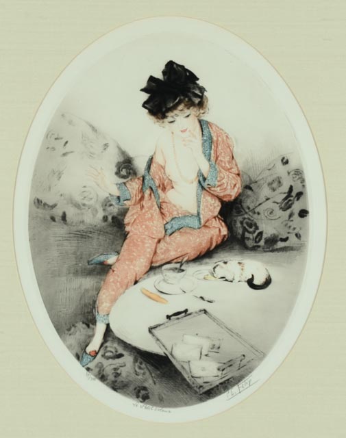 Paul Emile Felix Original Signed Dry-Point Etching  