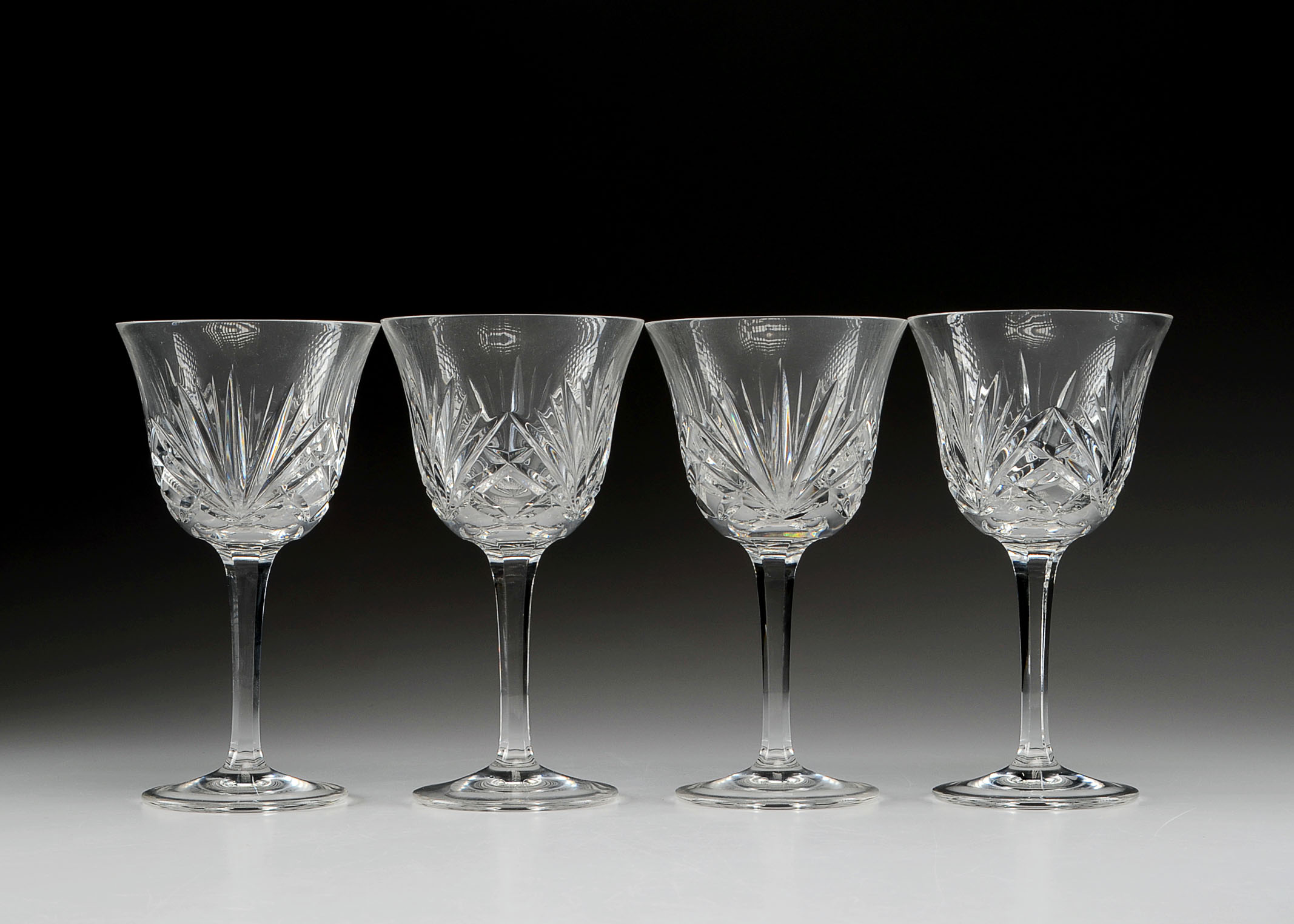 Four Waterford Crystal Drinking Glasses