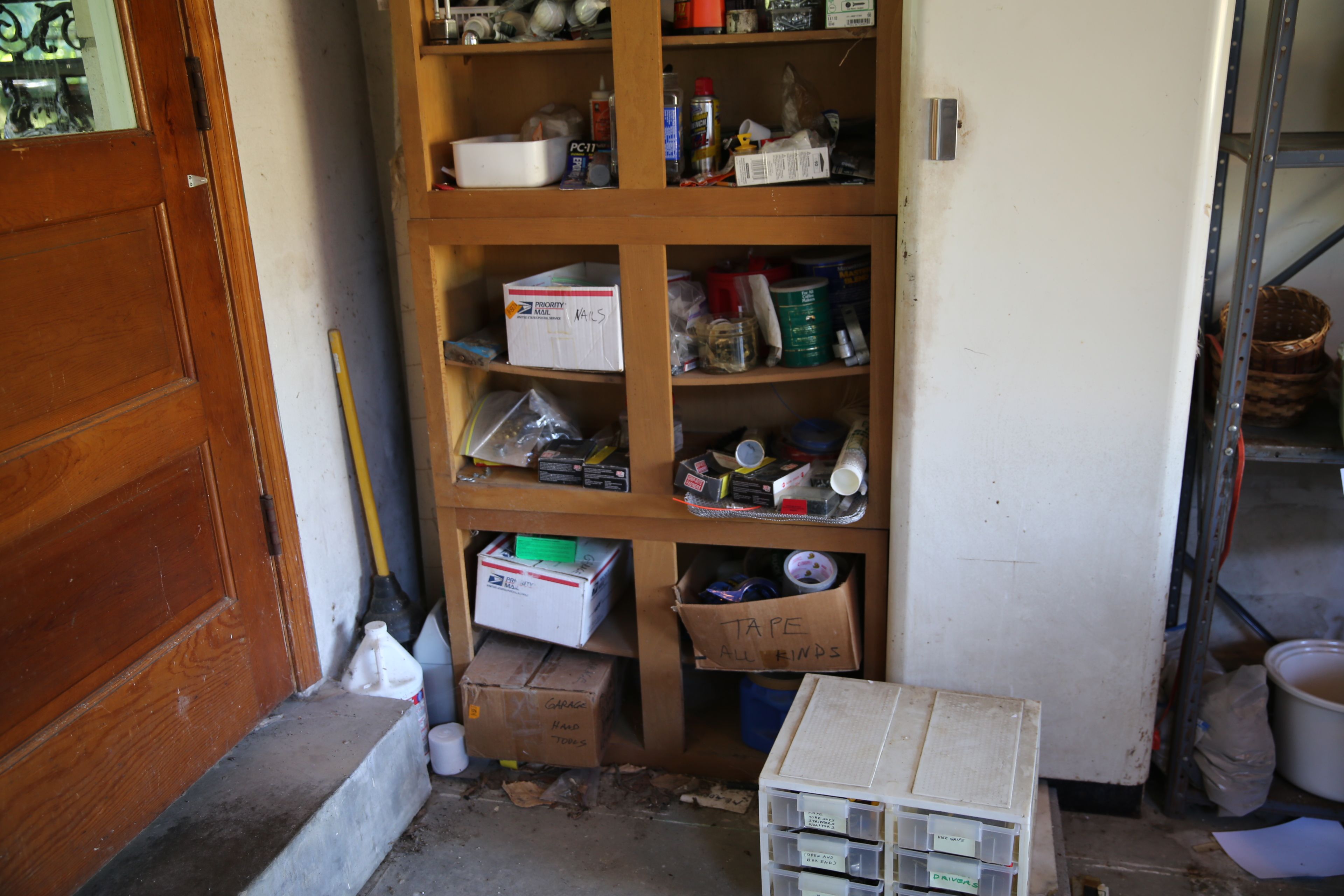 Garage Shelving and Storage Lot