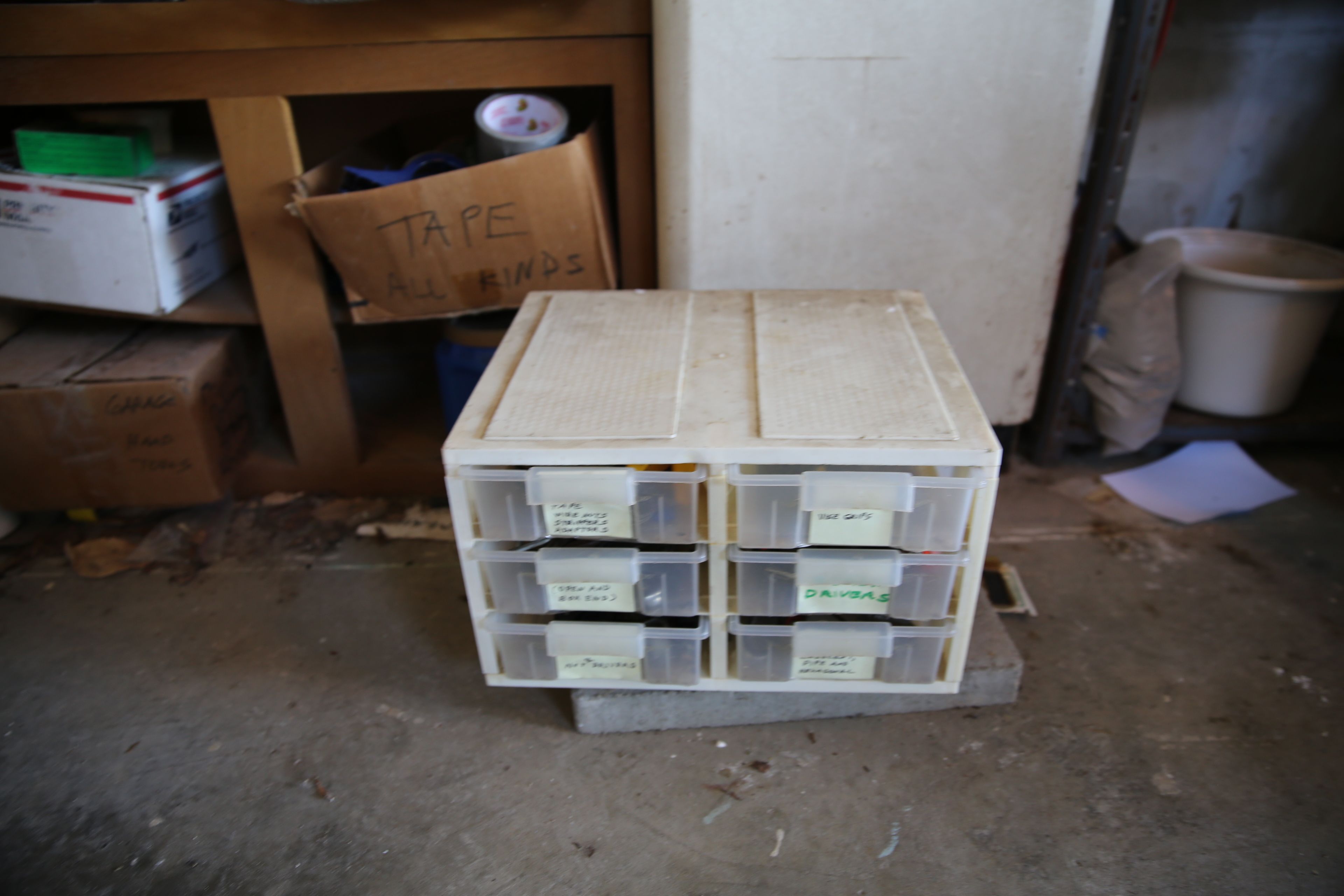 Garage Shelving and Storage Lot