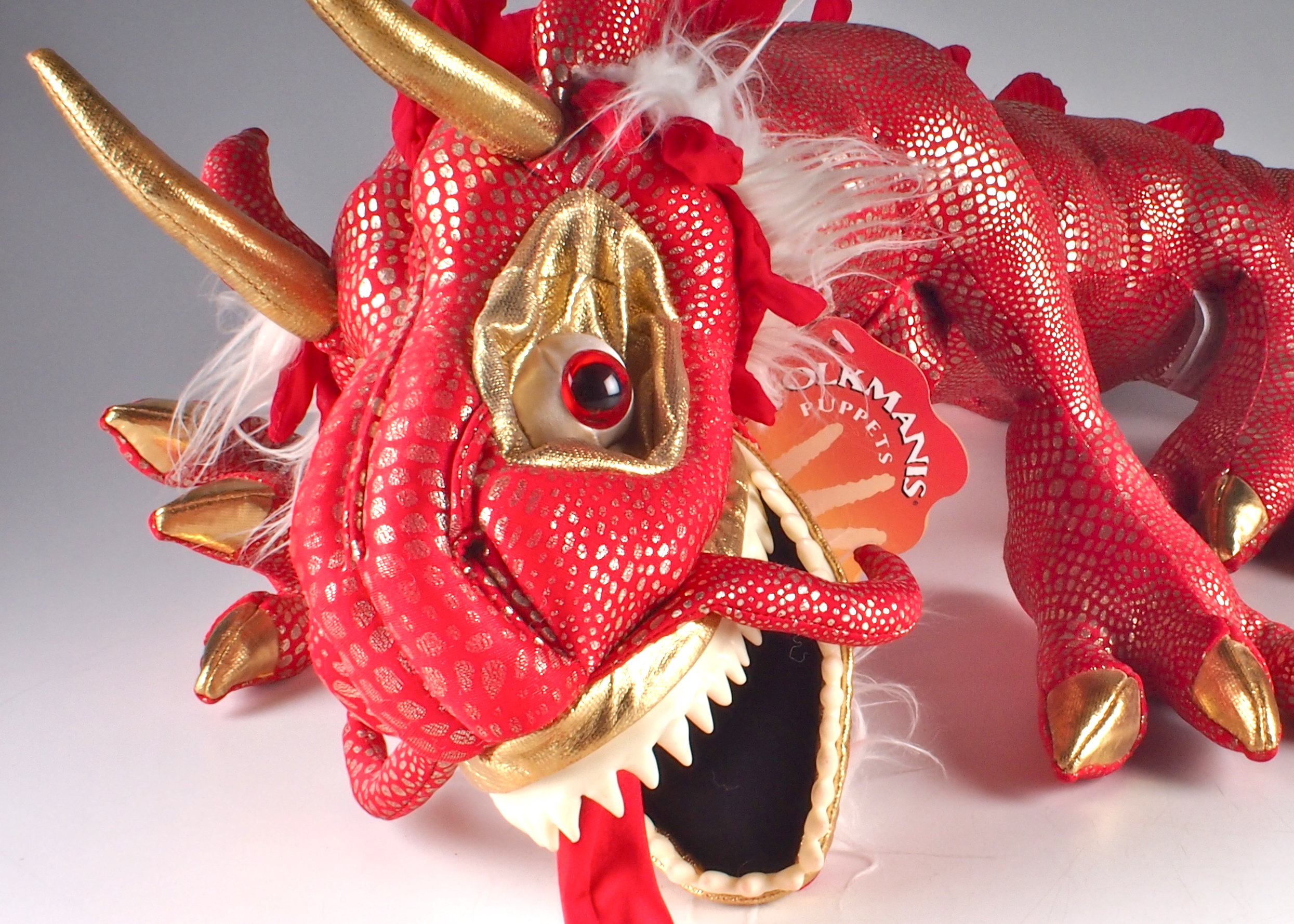 Folkmanis Dragon Puppet with Original Hangtag