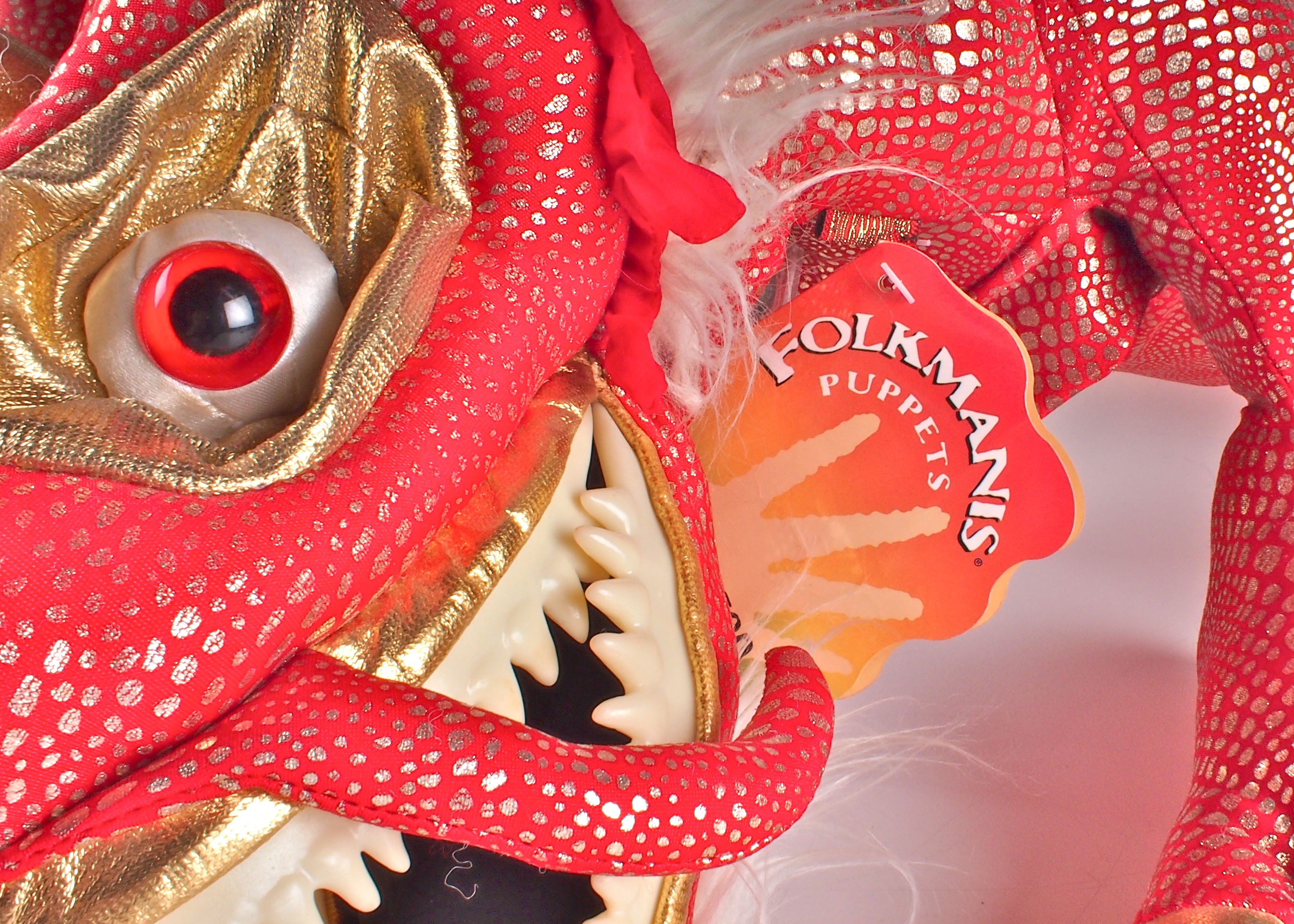 Folkmanis Dragon Puppet with Original Hangtag