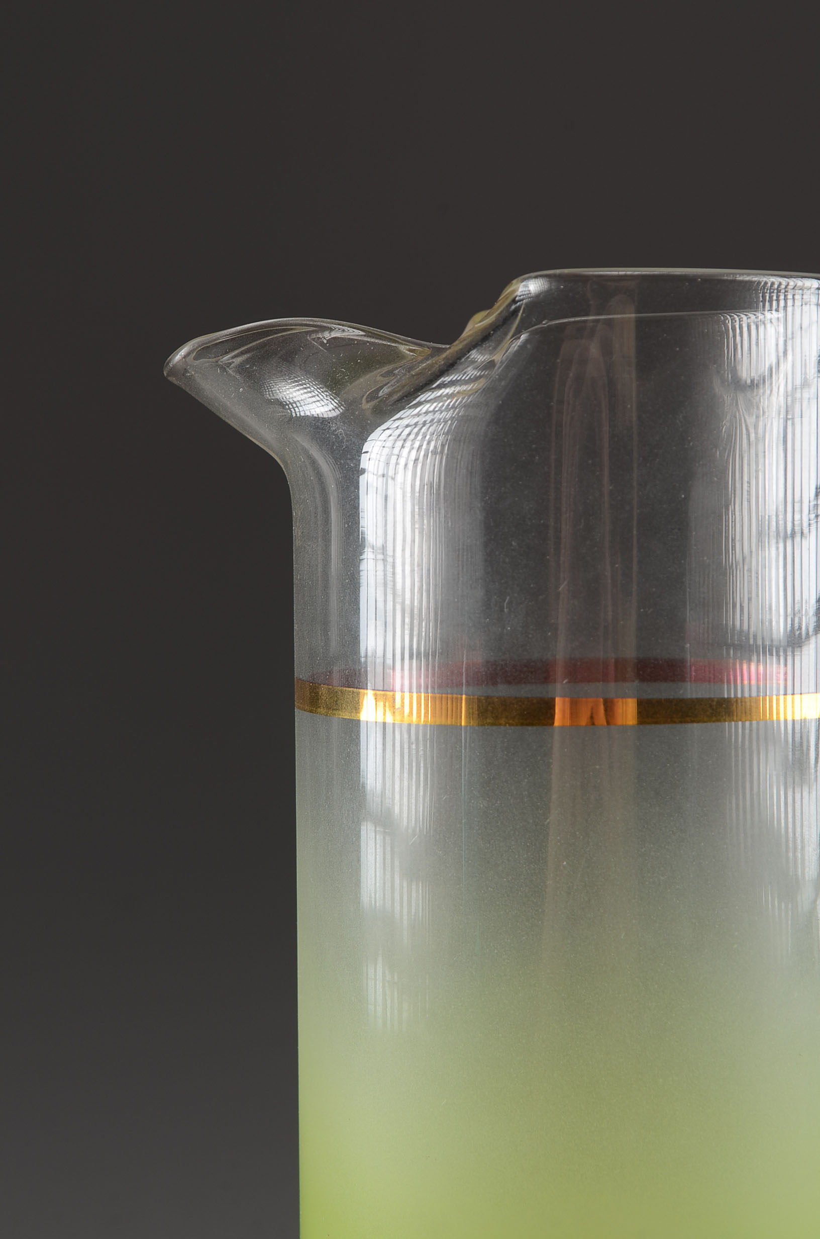 Modern Glass Cocktail Shaker And Martini Pitcher