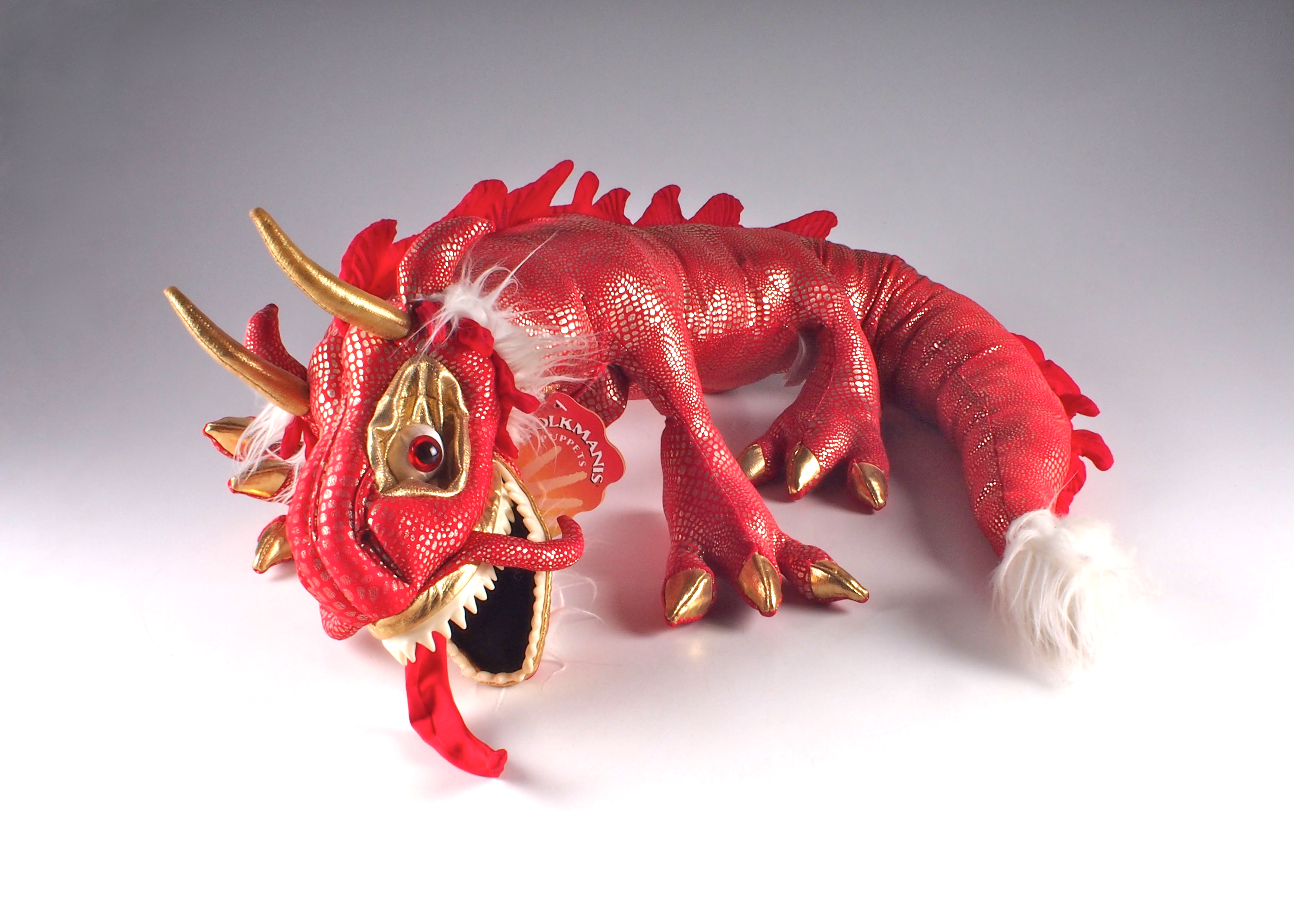 Folkmanis Dragon Puppet with Original Hangtag
