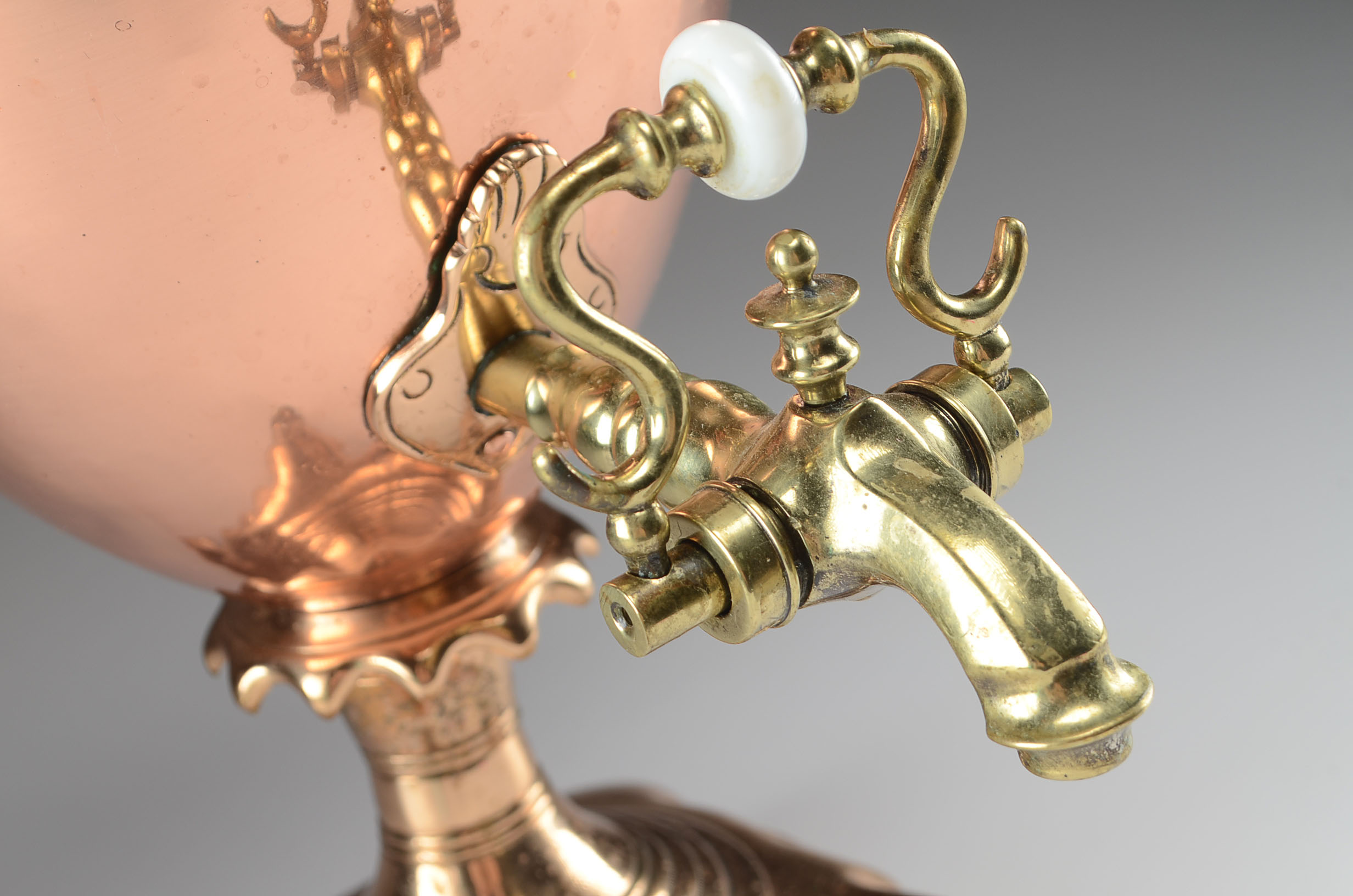 Vintage Copper and Brass Coffee Urn