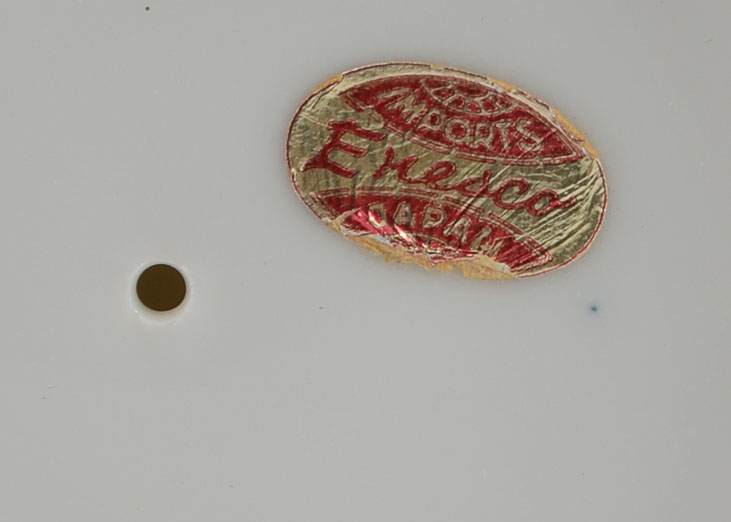 Pair of Blue and White Vintage Candlesticks 