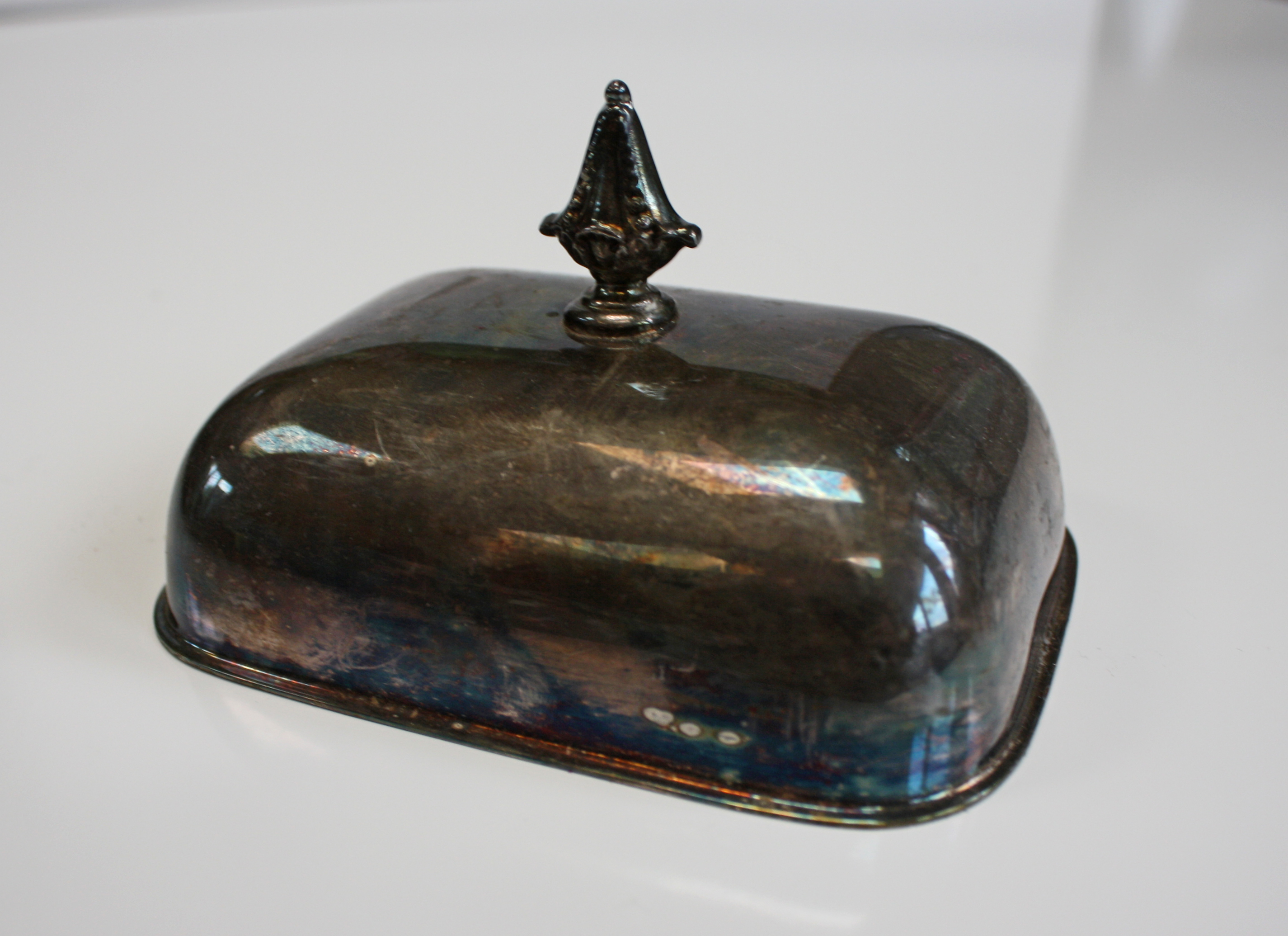 Vintage Silver Plated Butter Dish and Serving Dish